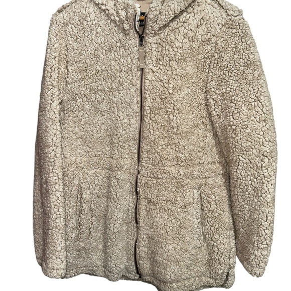 Mo-Ka Santa Fe Apparel Sherpa Fleece Hooded Jacket Size L - Picture 3 of 12